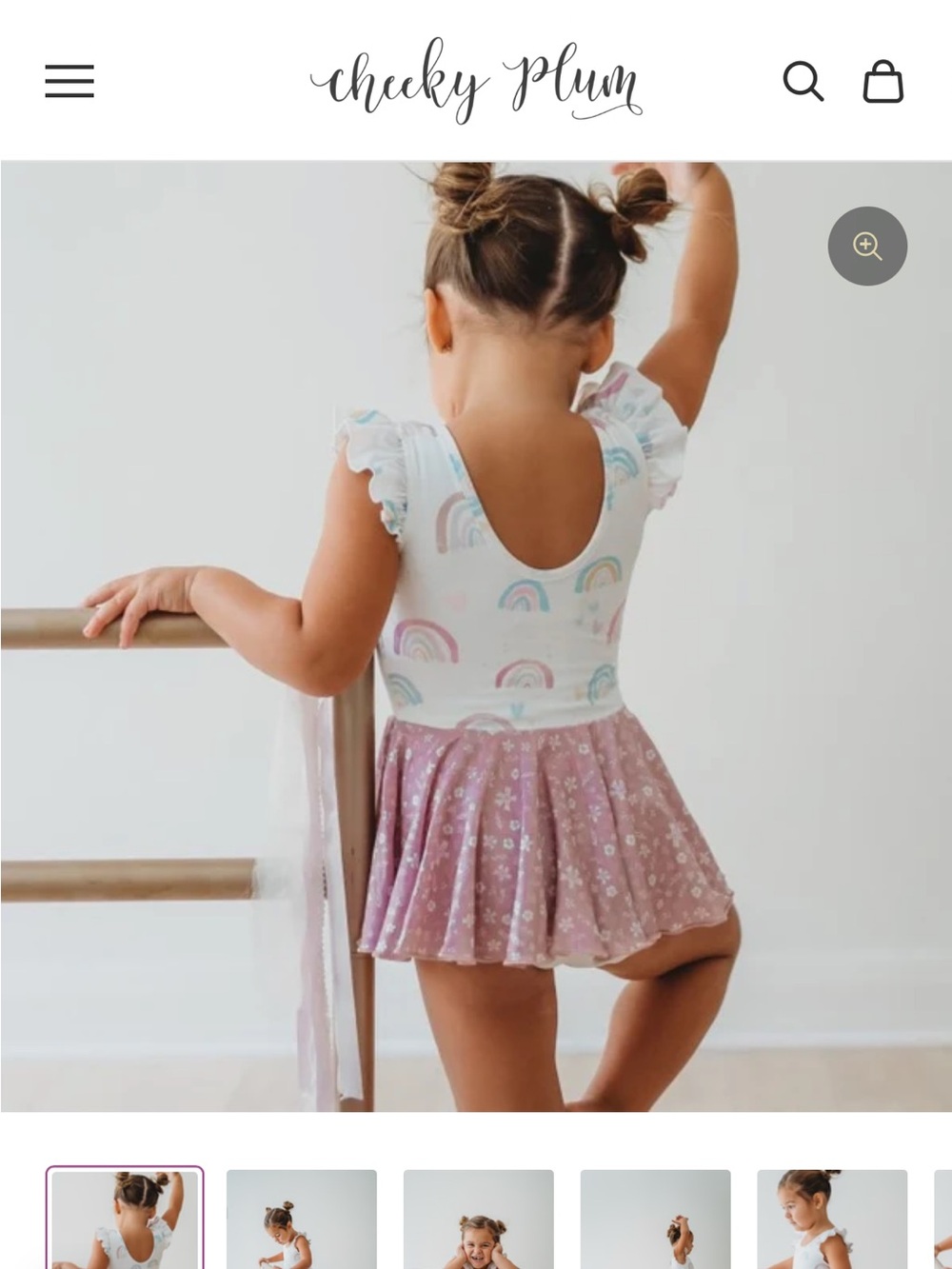 Cheeky Plum Pastel Rainbow dance gymnastics Farrah Leotard - Over the Rainbow 5T